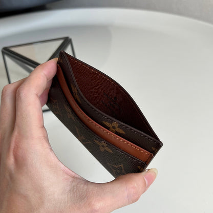 Louis Vuitton Double Card Holder "Monogram Eclipse Canvas"