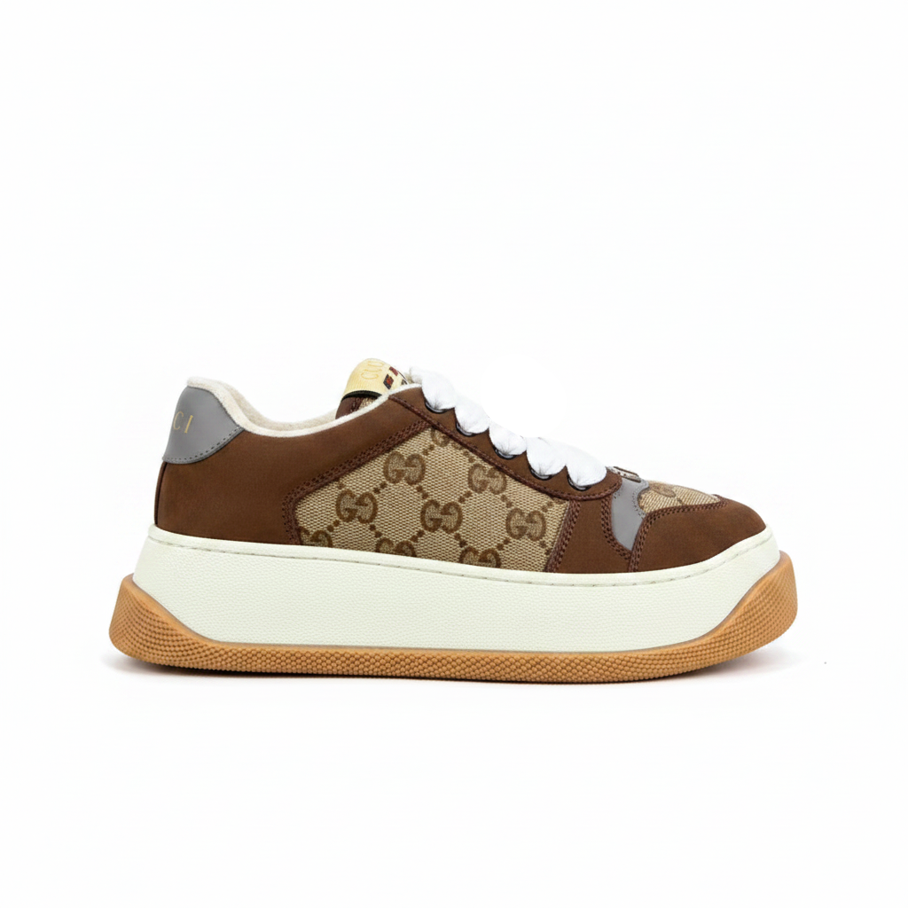 Gucci Screener Double "Beige-Brown Monogram"
