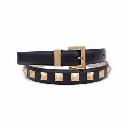 Valentino Rockstud 20mm Leather Belt "Black"