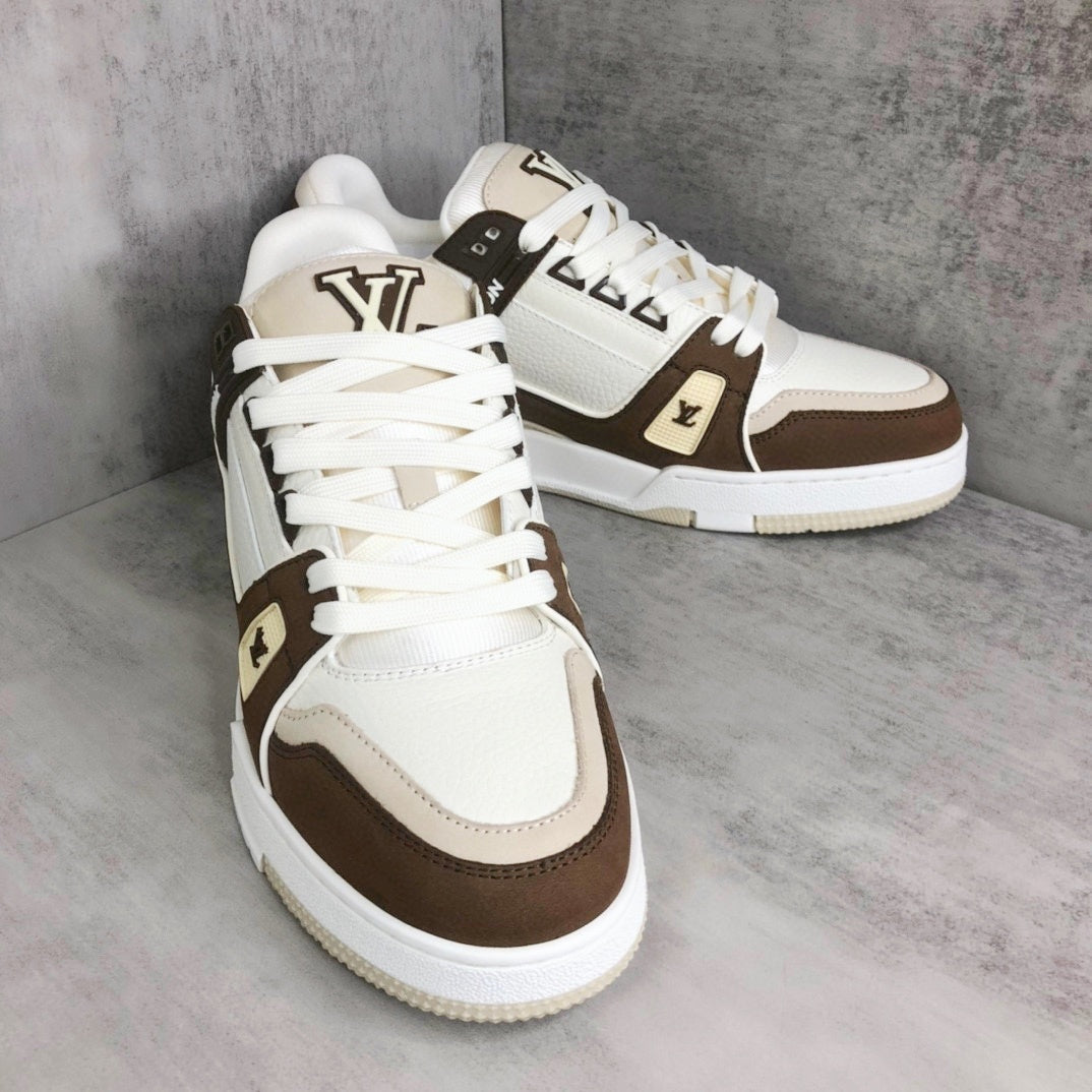 Louis Vuitton Trainers "Mocha-White"