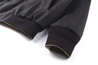 Gucci Reversible Cotton Canvas Zip Jacket Black Compact Cotton Canvas" and "GG nylon"