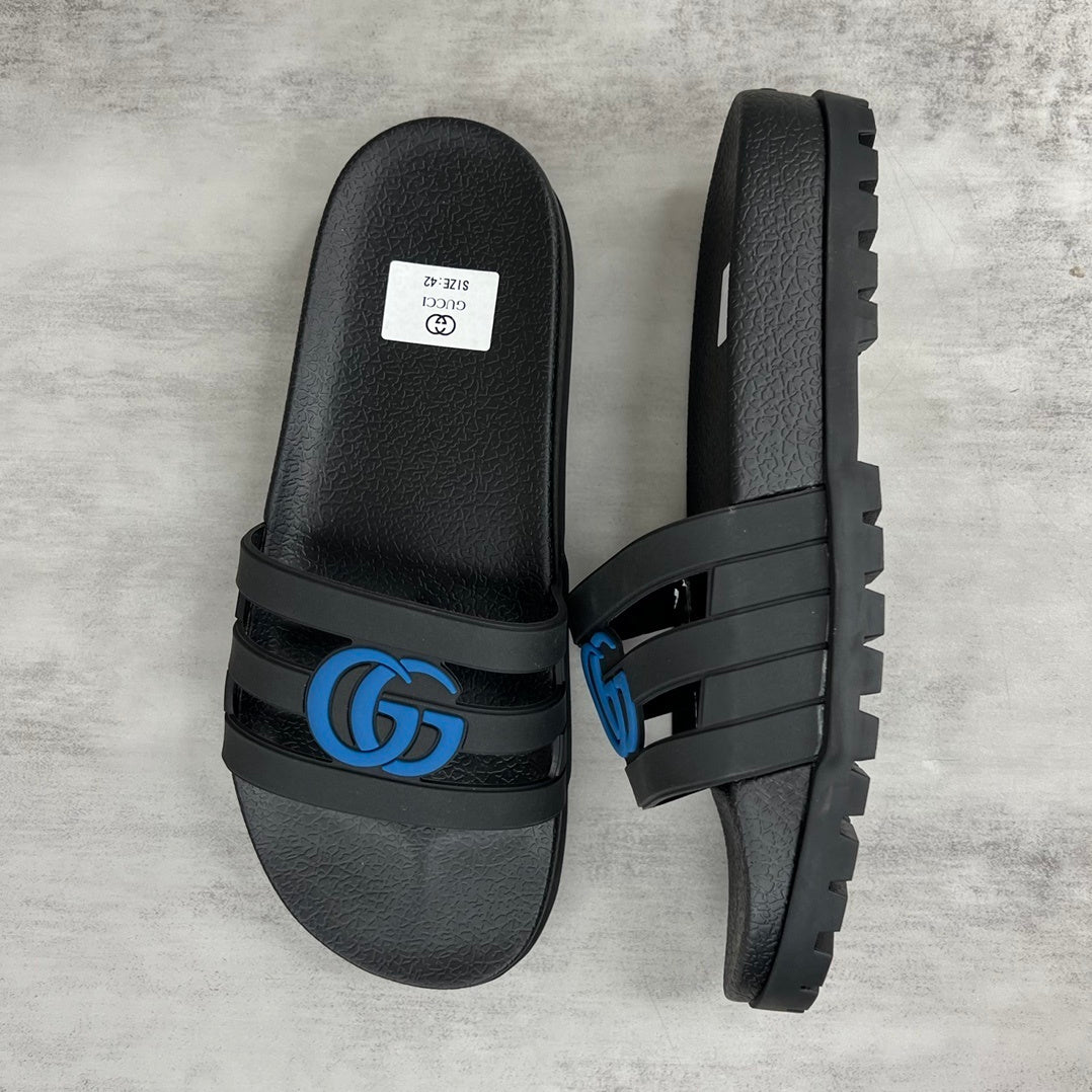 Gucci Slides "Black-Blue"