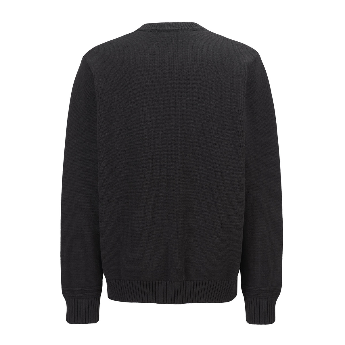 Gucci Knit Cotton Wool Sweater with Intarsia "Black"