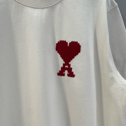 Ami Paris T-Shirt "White-Red"