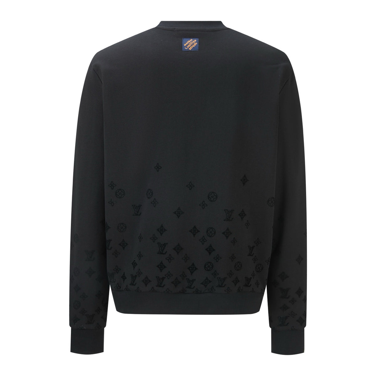 Louis Vuitton Flock Print Gradient Long-Sleeved Crewneck "Black"
