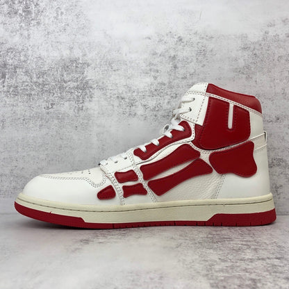 Amiri Skel Top High "White-Red"