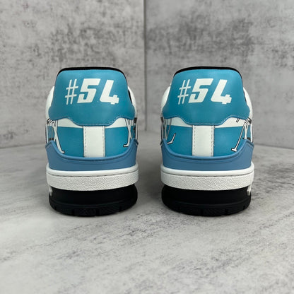 Louis Vuitton Trainers "Graphic Print White-Black-Blue"