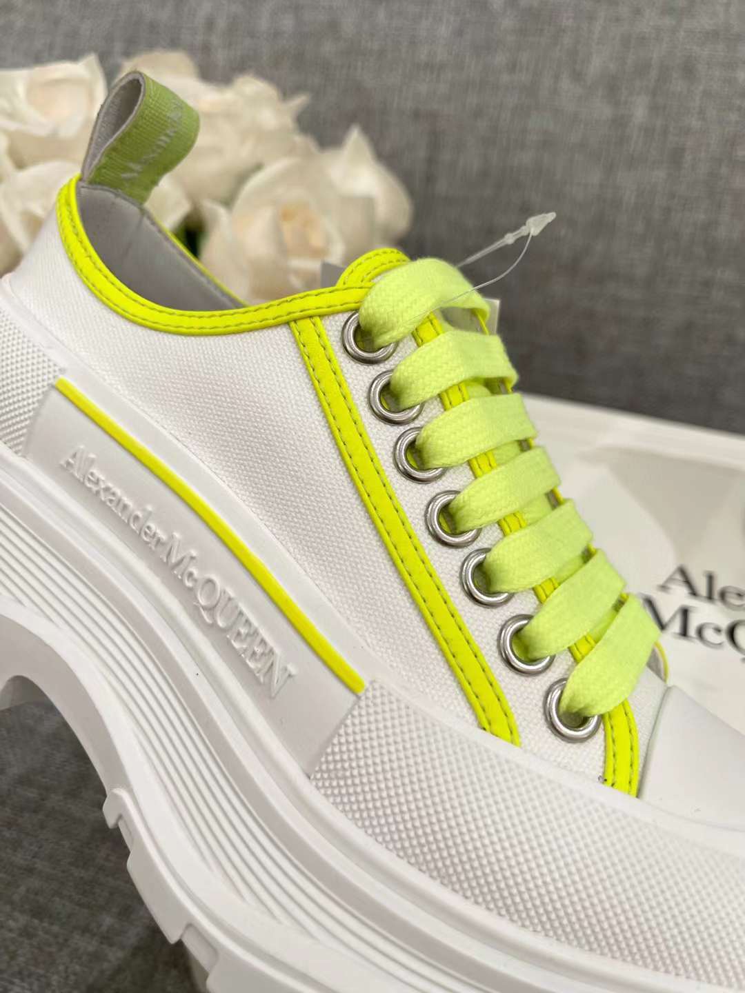 Alexander McQueen Tread Slick Low "Neon Green"