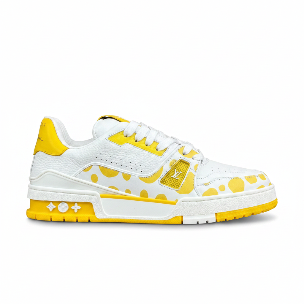 Louis Vuitton x Yayoi Kusama LV Trainers "Yellow-White"