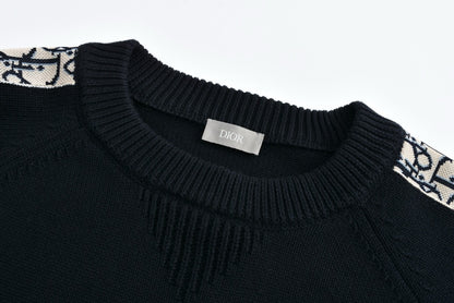 Dior Sweater with Dior Oblique Inserts "Black"