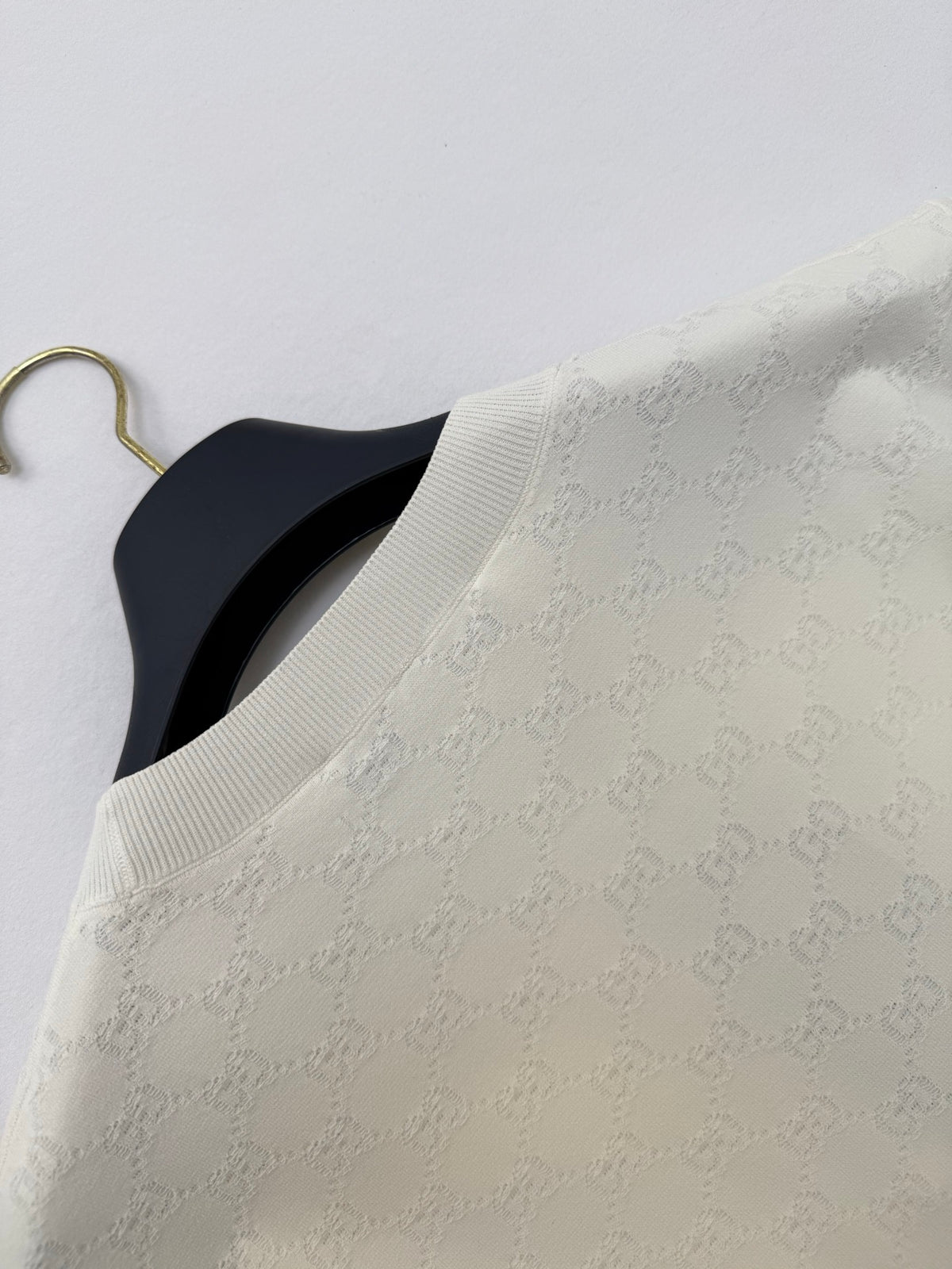 Gucci Technical GG Jacquard Fabric T-shirt "Ivory"