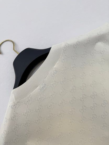 Gucci Technical GG Jacquard Fabric T-shirt "Ivory"