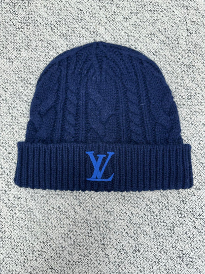 Louis Vuitton Only LV Mini Cable Beanie "Blue"