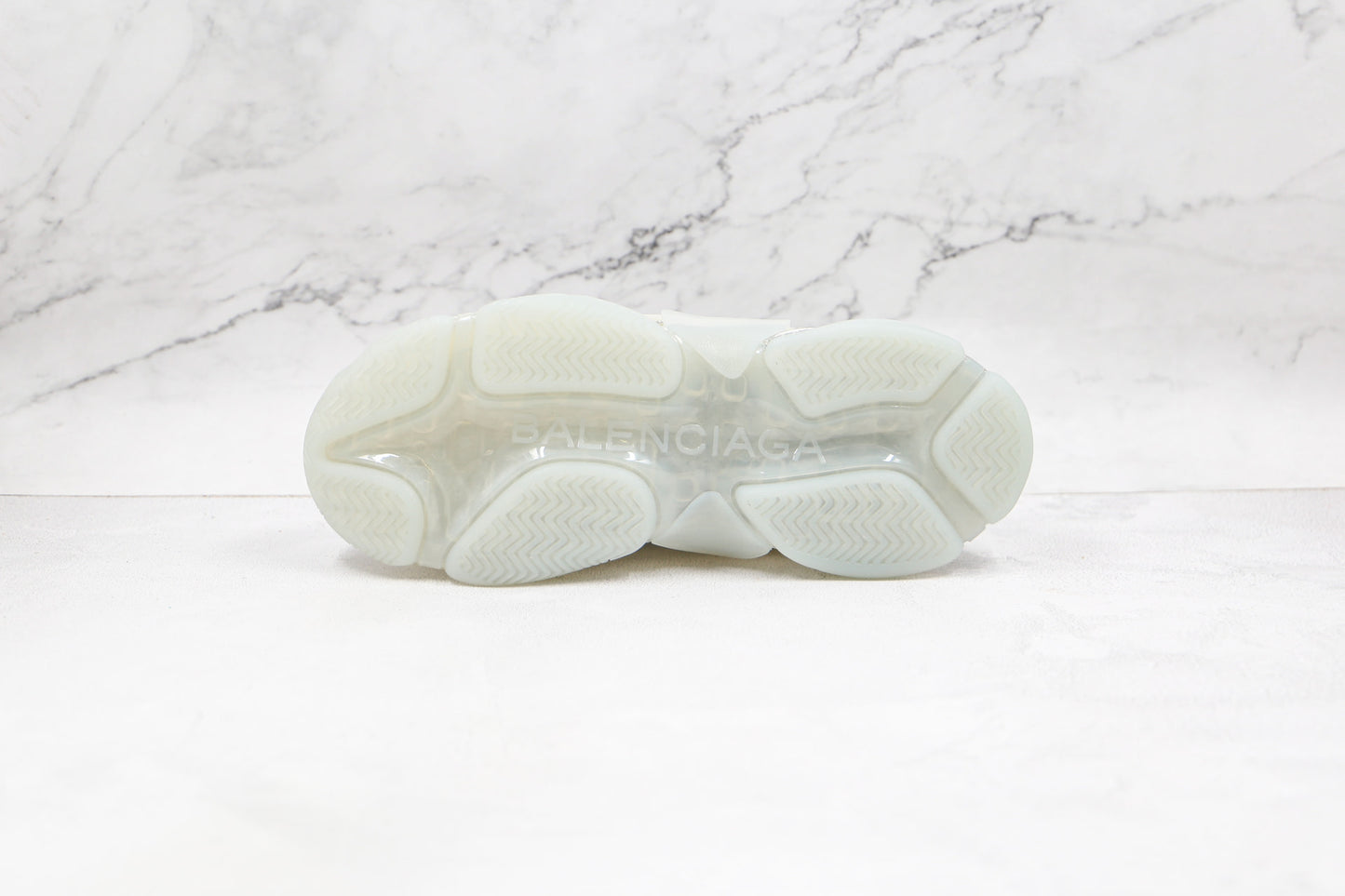 Balenciaga Triple S "White-Silver Sole"