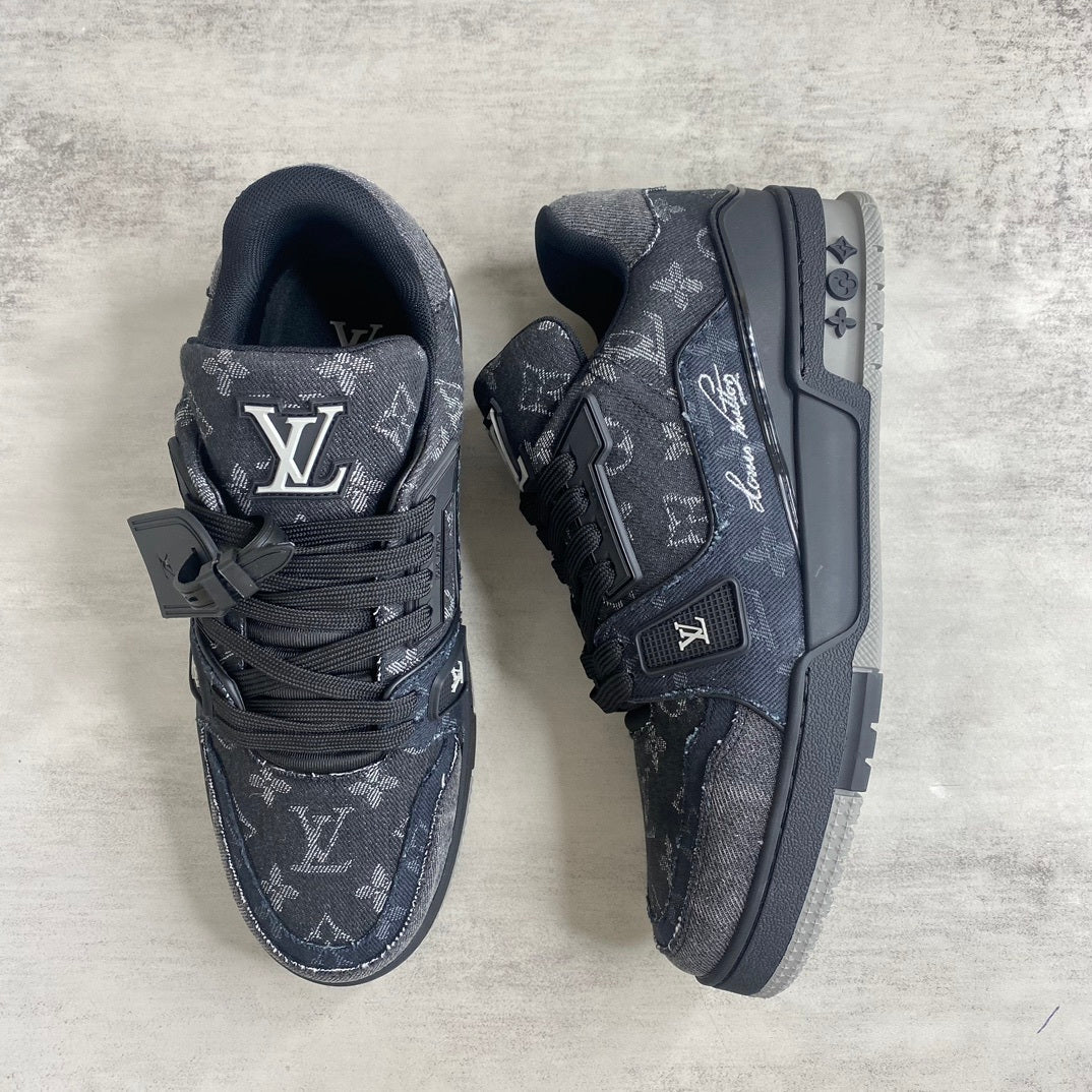 Louis Vuitton Trainers "Black-Blue Denim"