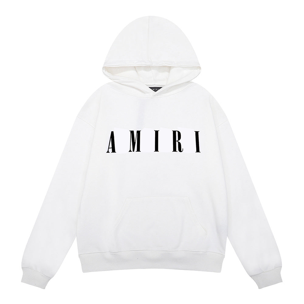 Amiri Core Logo Print Hoodie "White-Black"
