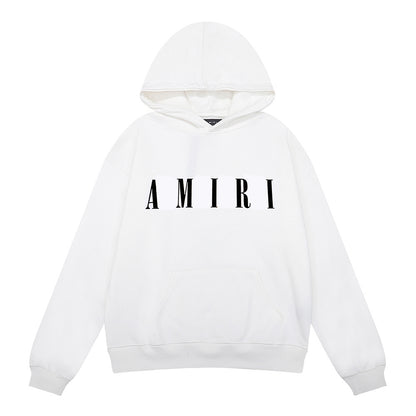 Amiri Core Logo Print Hoodie "White-Black"