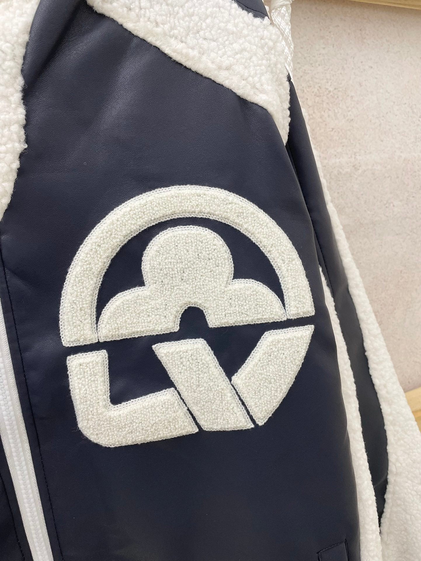 Louis Vuitton Leather Jacket "Blue-White"