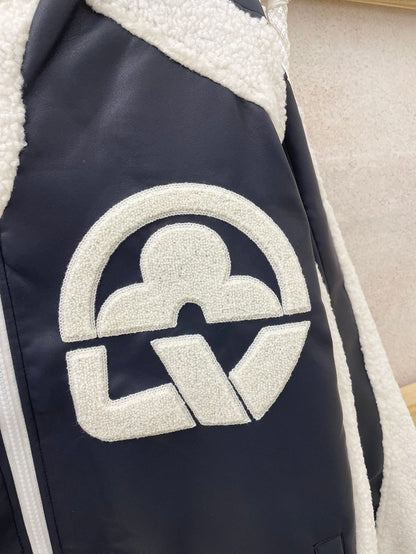 Louis Vuitton Leather Jacket "Blue-White"