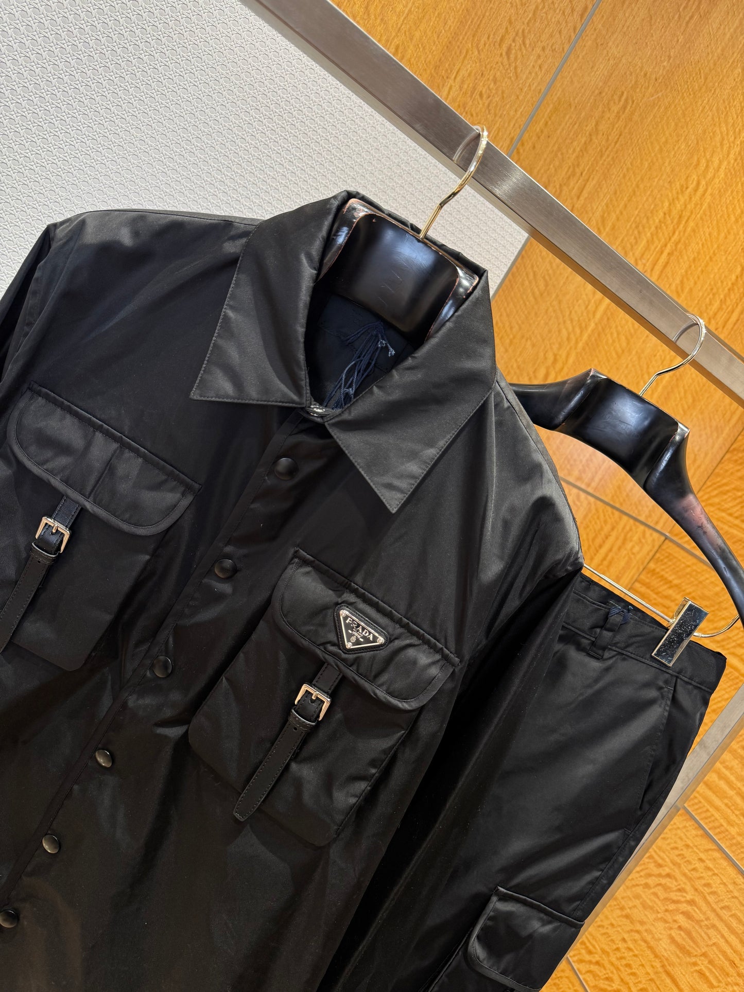 Prada Re-Nylon Shirt "Black"