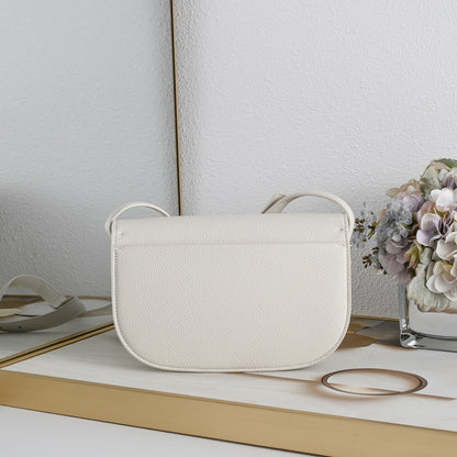 Dior Medium Dior Médaillon Flap Bag "White Grained Calfskin"