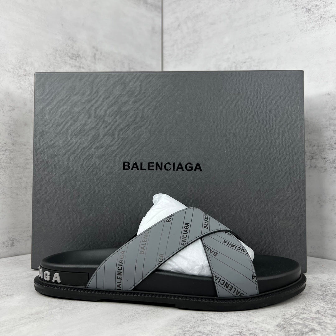 Balenciaga Slides "Black-Grey"