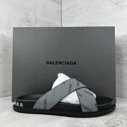 Balenciaga Slides "Black-Grey"
