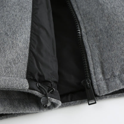 Miu Miu Fleece Down Jacket "Grey"