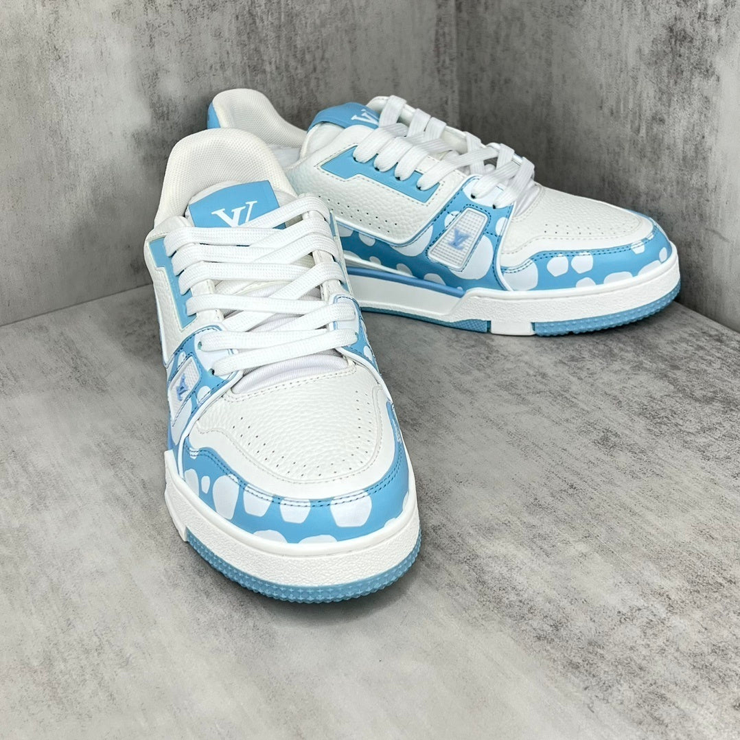 Louis Vuitton x Yayoi Kusama Trainers "Blue-White"