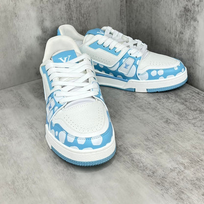 Louis Vuitton x Yayoi Kusama Trainers "Blue-White"