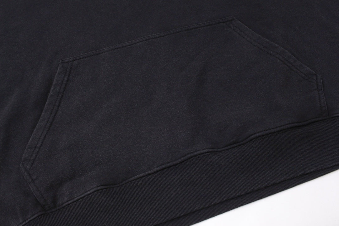 Balenciaga BB Pixel Embroidery Hoodie "Black-White"