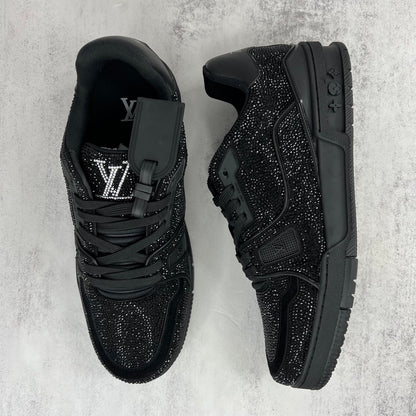 Louis Vuitton Trainers "Black" Crystal