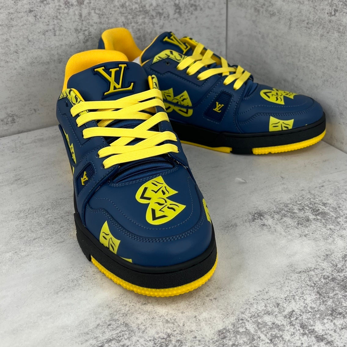 Louis Vuitton Trainers "Blue-Yellow"