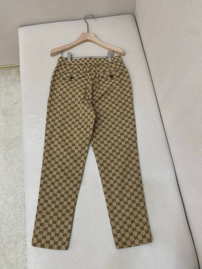 Gucci GG Canvas Track Bottoms "Camel"