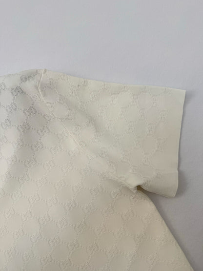 Gucci Technical GG Jacquard Fabric T-shirt "Ivory"