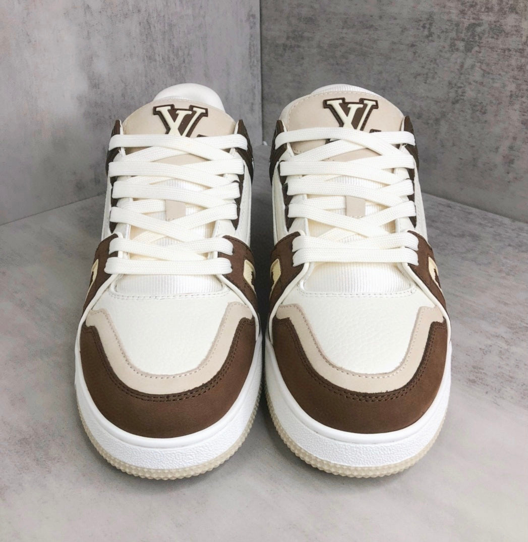 Louis Vuitton Trainers "Mocha-White"