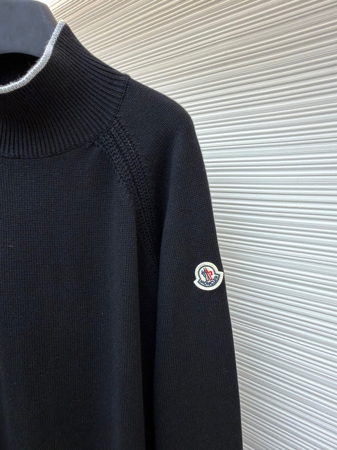 Moncler Alpaca & Wool Blend Turtleneck Sweater "Black"
