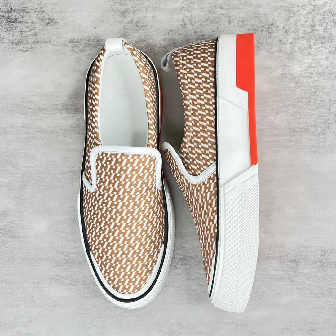 Hermes Gliss Slip-On "Beige-White"