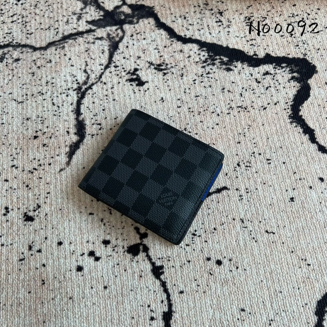 Louis Vuitton Slender Wallet Damier Graphite Blue