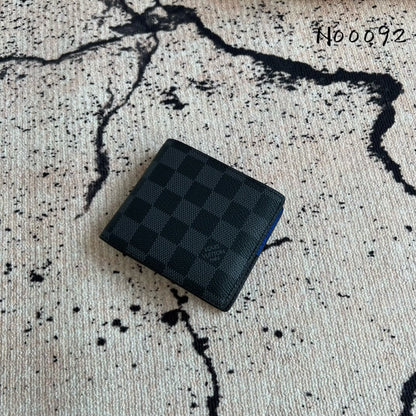 Louis Vuitton Slender Wallet Damier Graphite Blue