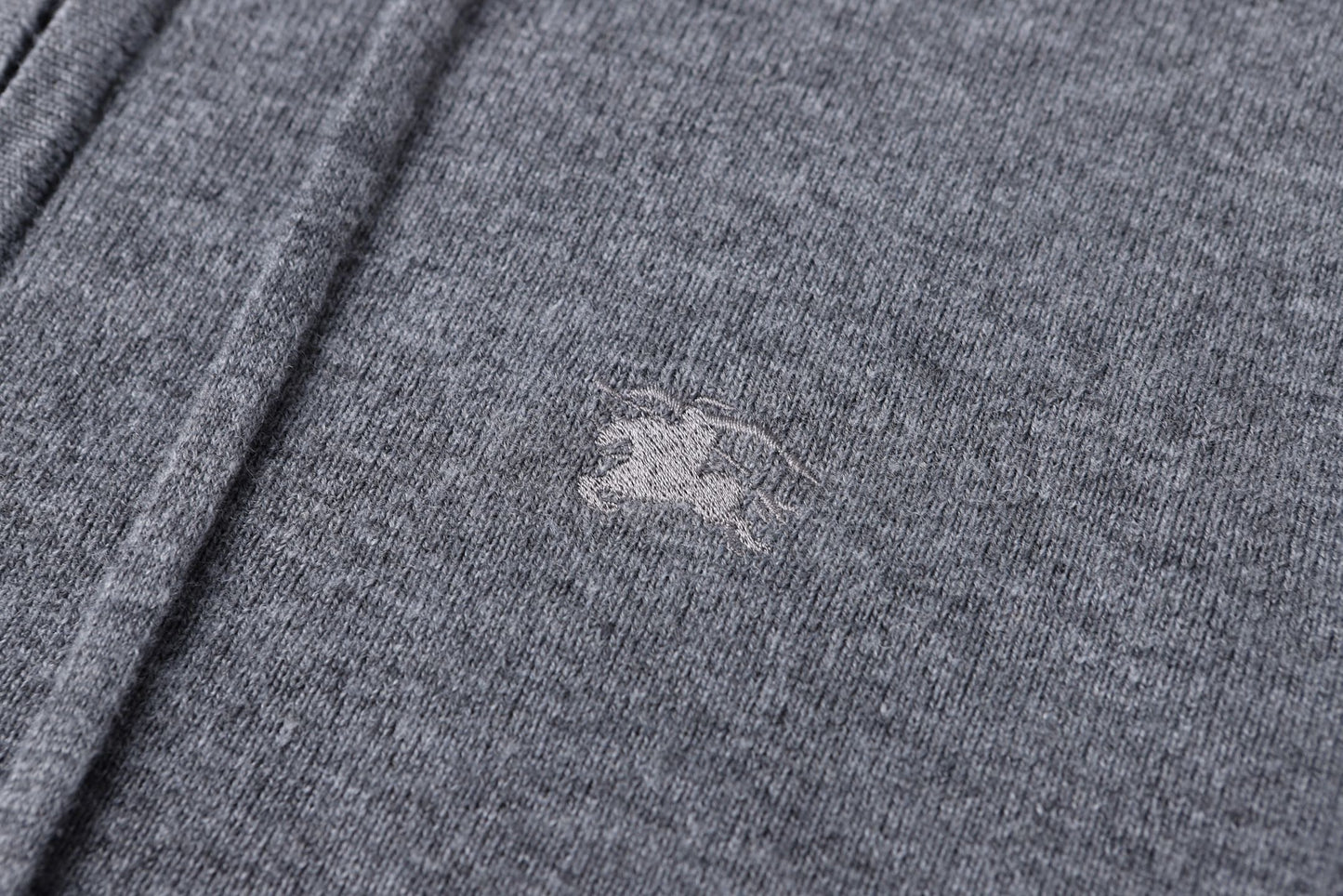 Burberry Cashmere Blend Zip Hoodie "Grey"