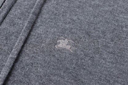 Burberry Cashmere Blend Zip Hoodie "Grey"