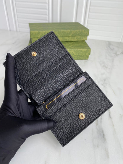 Gucci Bi-colour GG Marmont Card Case Wallet