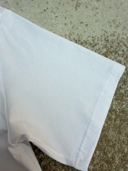 Dior Bee Embroidered T-shirt "White Cotton Jersey"