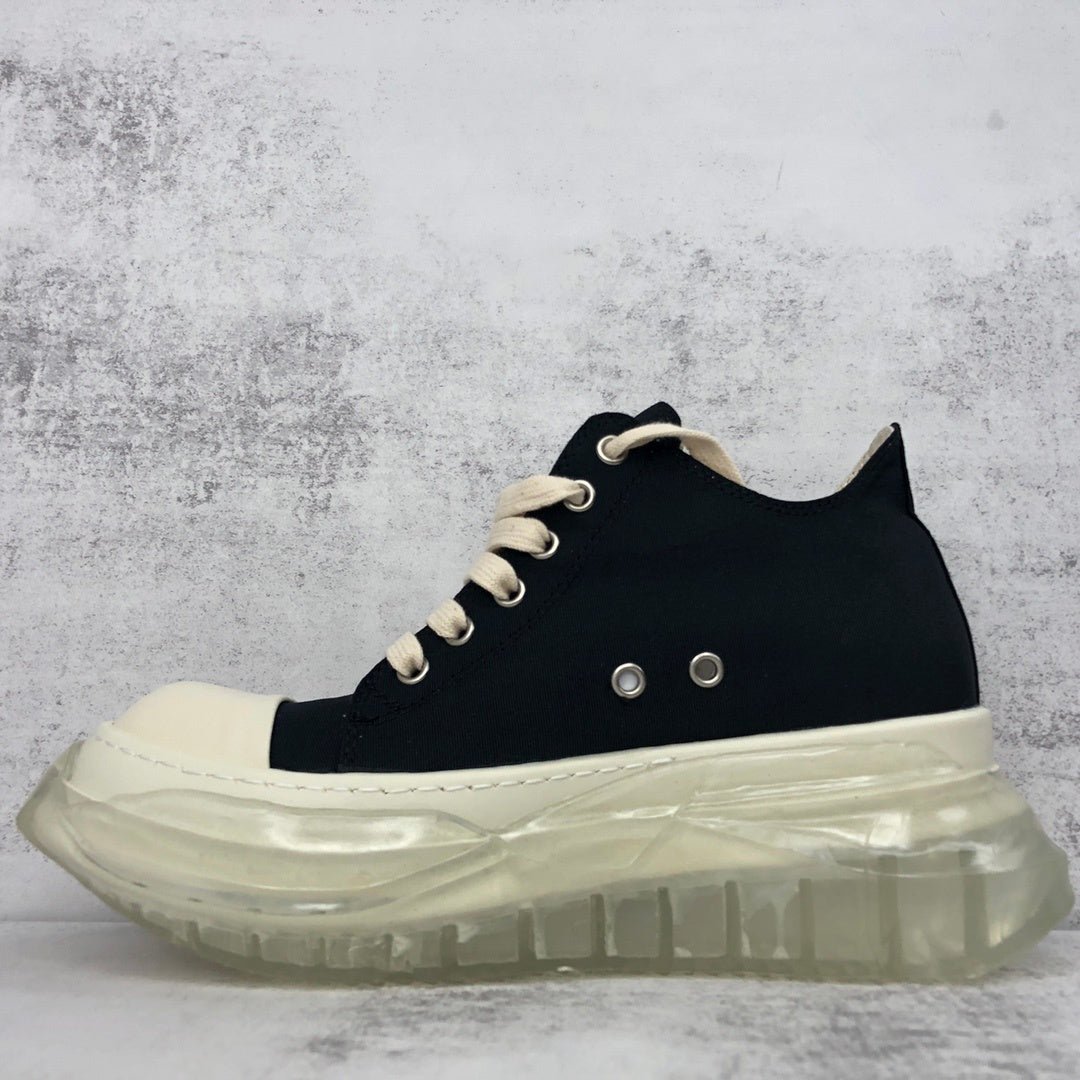 Rick Owens Abstract DRKSHDW Low "Black-Beige Clear Sole"
