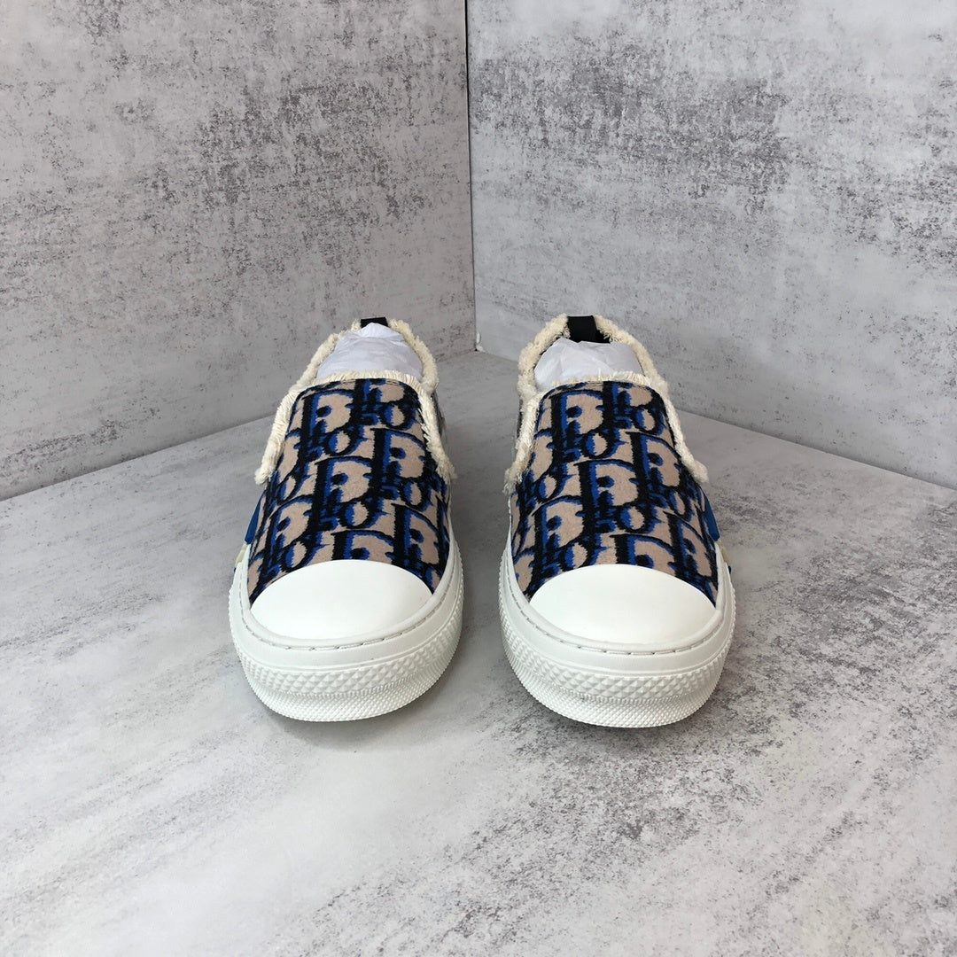 Dior B23 Slip-On "Beige-Blue-Black"