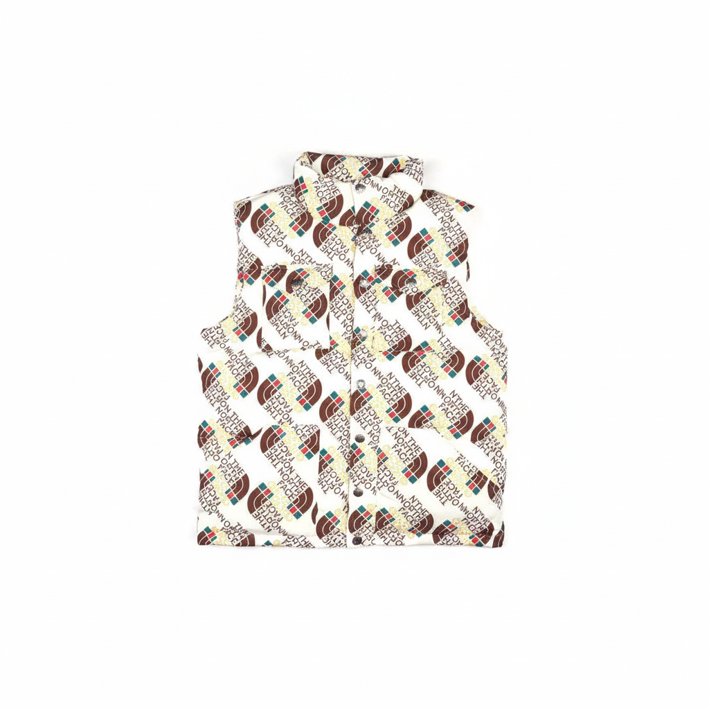 Gucci x The North Face Down Vest "Ivory-Brown"