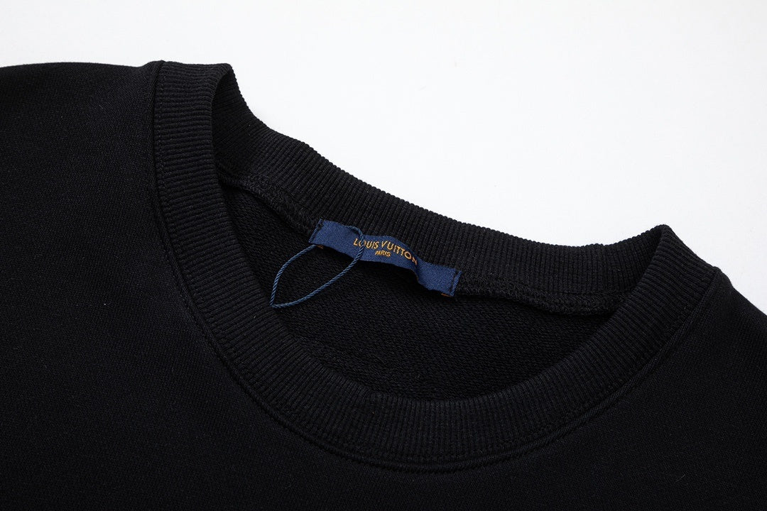 Louis Vuitton LV Stitch Print Embroidered Sweatshirt "Black"