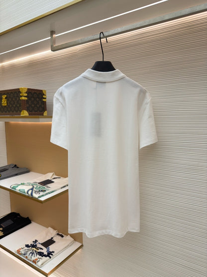 Dior Polo Shirt "White Cotton Piqué"