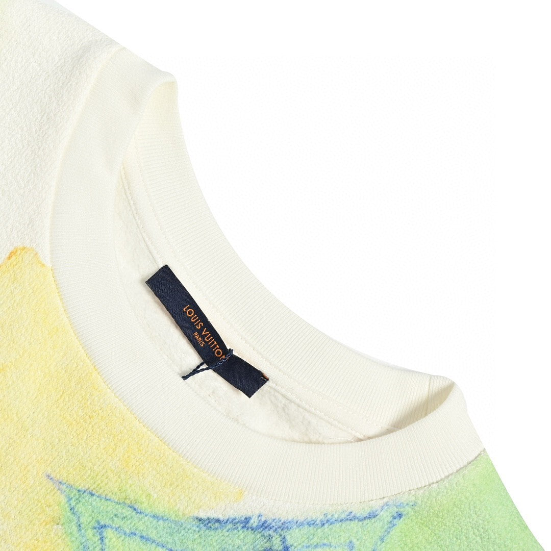 Louis Vuitton Watercolour Monogram Sweater "White-Multicolour"
